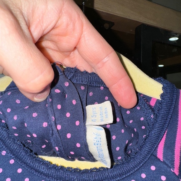 Jojo Maman bebe dress llama appliqué embroidered navy long sleeve toddler girl - Picture 4 of 6